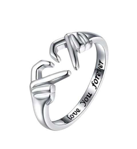 I Love You Forever Ring,Stainless Steel
