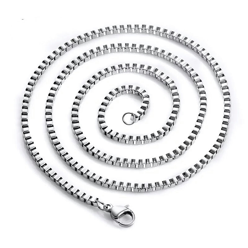 Stainless Steel 2mm Box Chain Necklace