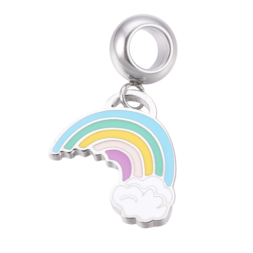 Stainless Steel Rainbow Charm