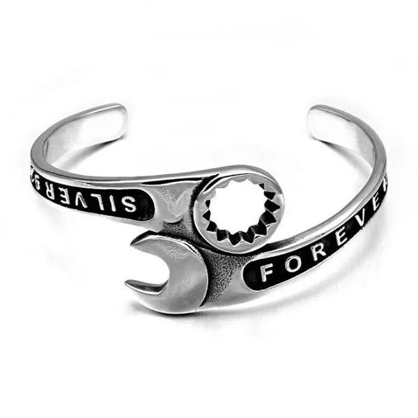 Spanner Bangle, Stainless Steel