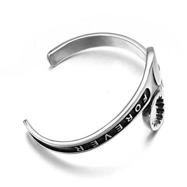 Spanner Bangle, Stainless Steel