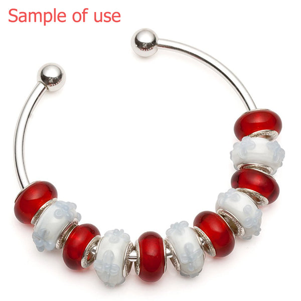 Stainless Steel Charm Starter Bangle