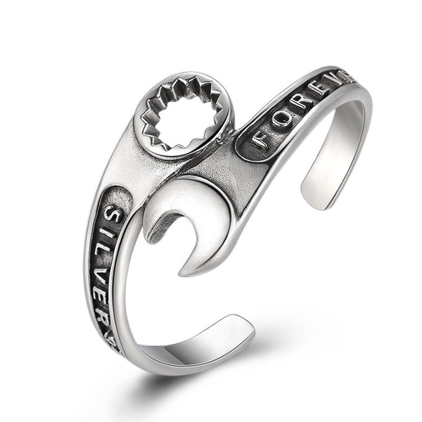 Spanner Bangle, Stainless Steel