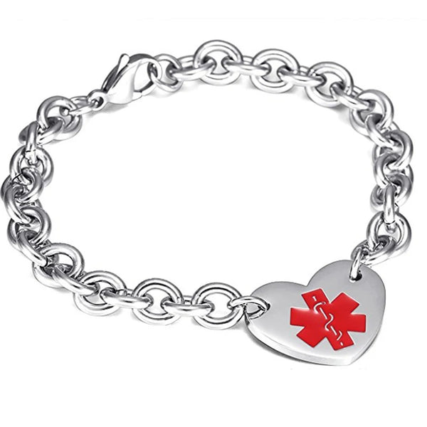 Stainless Steel Medical Alert Bracelet