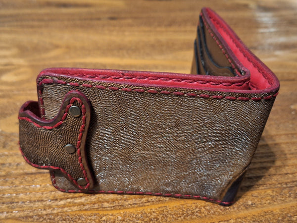 Genuine Leather Skull Custom  Handmade Wallet