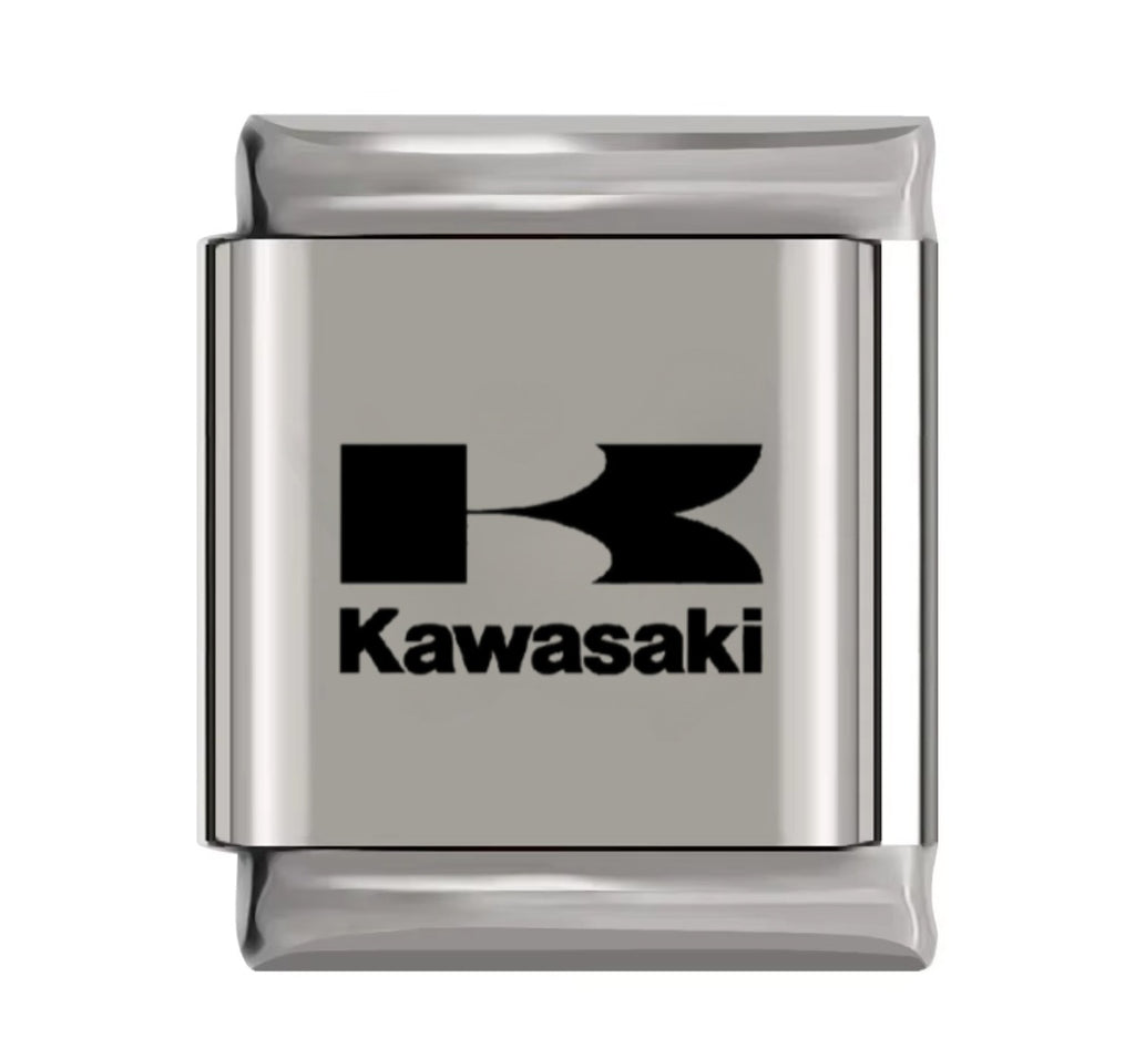 Stainless Steel 13mm Kawasaki Nomination Charm