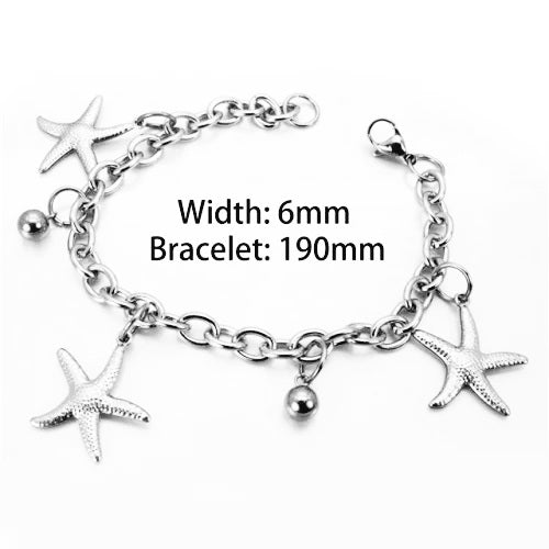 Stainless Steel Starfish Bracelet