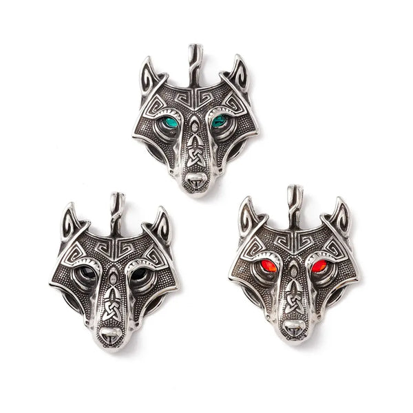 Stainless Steel Wolf Pendant/Necklace