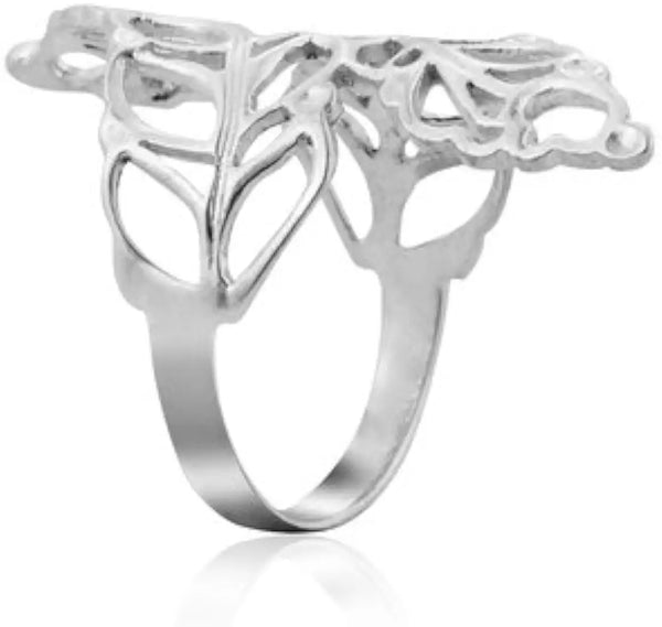 Sterling Silver Leaf Wrapped Ring