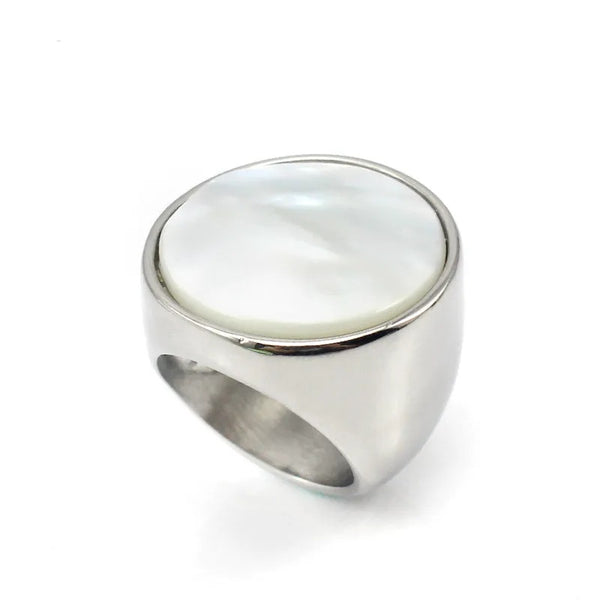 Stainless Steel MOP Shell Ring