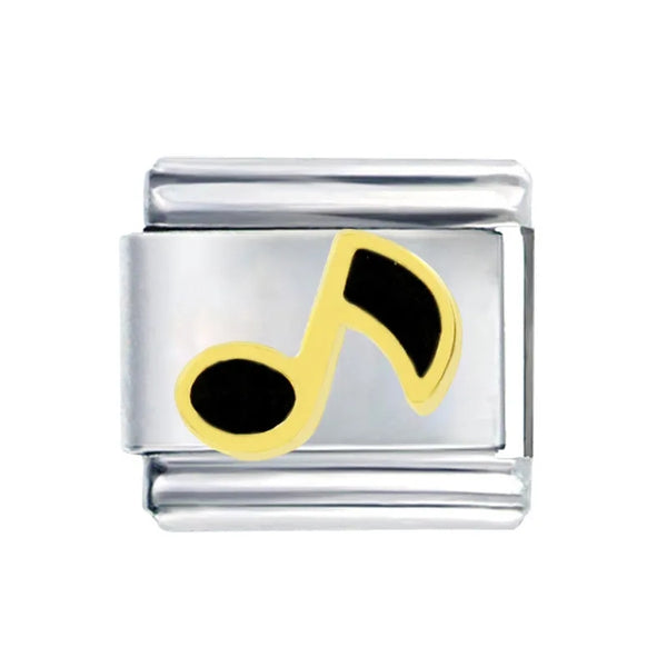 Stainless Steel Music Note Italian Charm Link