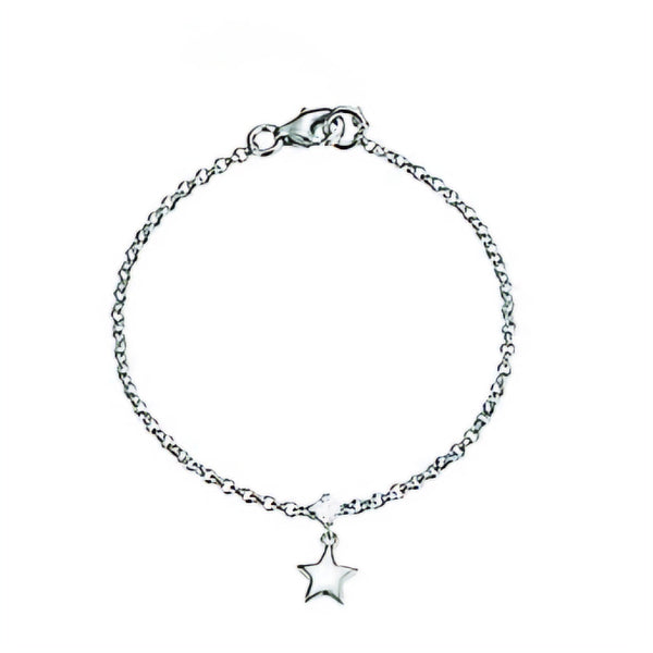 Sterling Silver Star Petite Fine Bracelet