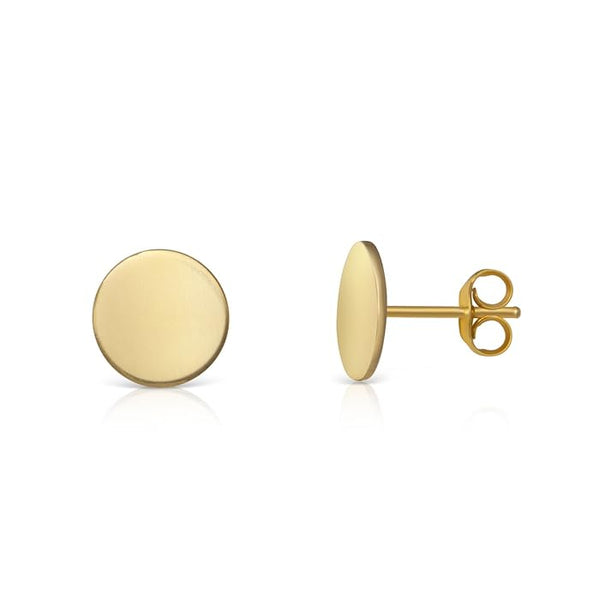 Disc Stud Earrings