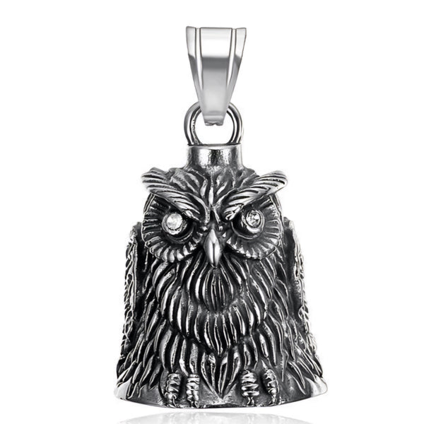 Stainless Steel Owl Guardian Bell