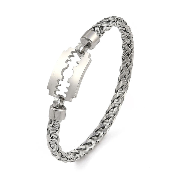 Stainless Steel Razor Bangle