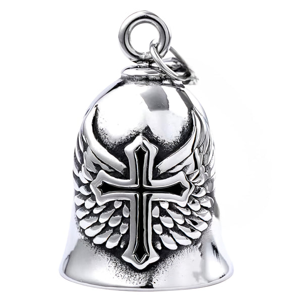 Protection Wings Cross Guardian Bell