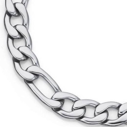 10mm Figaro Chain/Bracelet Set Stainless Steel