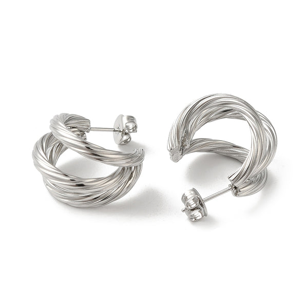 Stainless Steel  Hoop Earrings