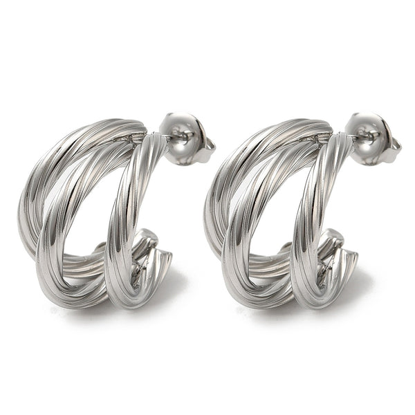 Stainless Steel  Hoop Earrings