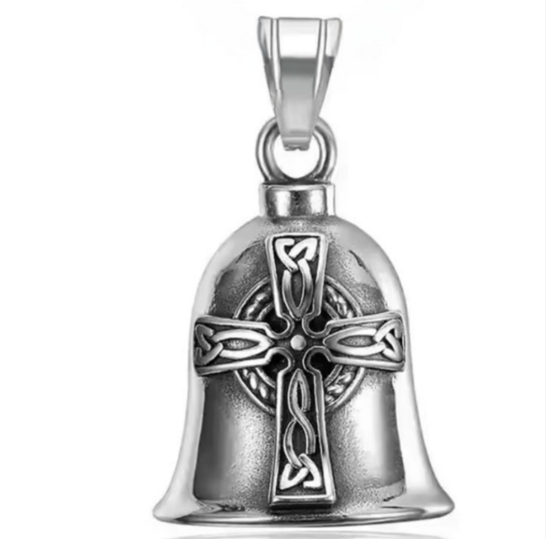 Stainless Steel Celtic Cross Guardian Bell