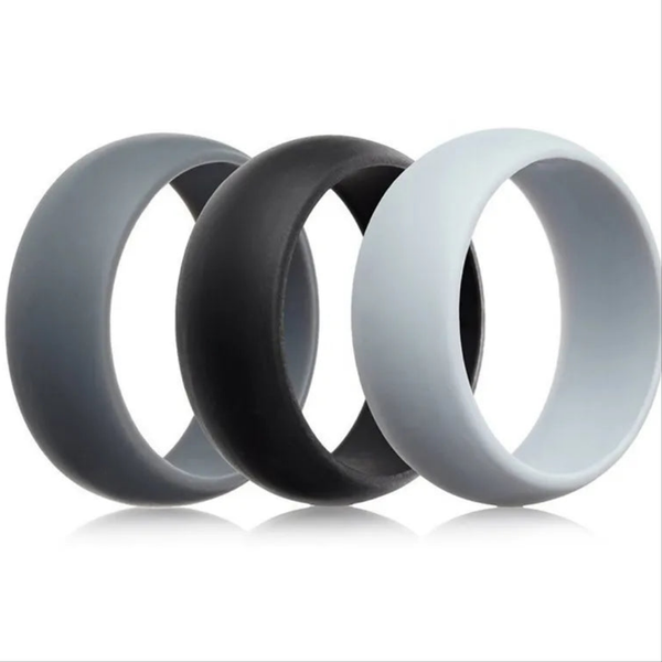 9mm Wide Classic Silicone Rings