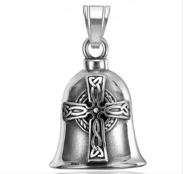 Stainless Steel Celtic Cross Guardian Bell