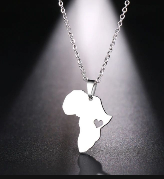 Sterling Silver Africa Necklace