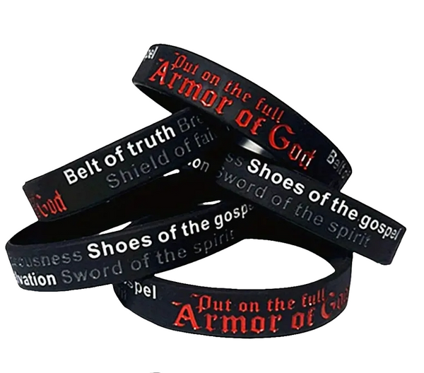 Amour of God Rubber Bangle