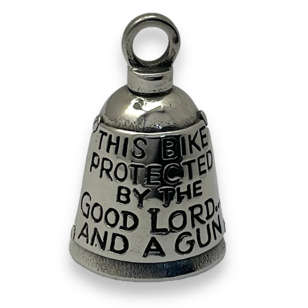 Stainless Steel This Bike is Protected Guardian Bell