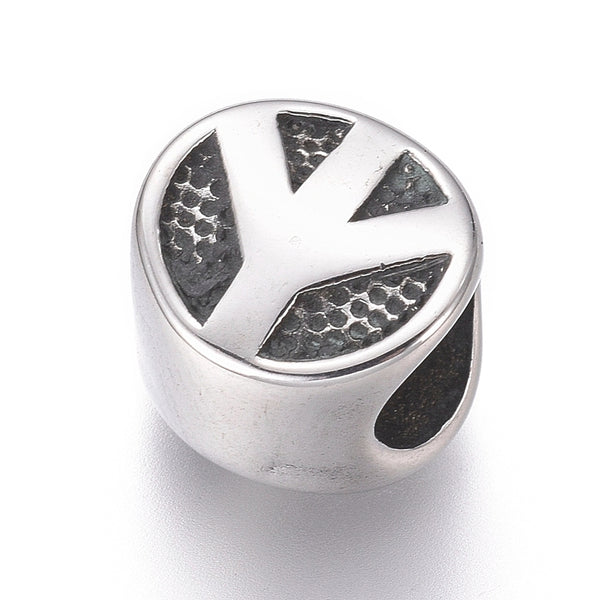 Stainless Steel Peace Charm