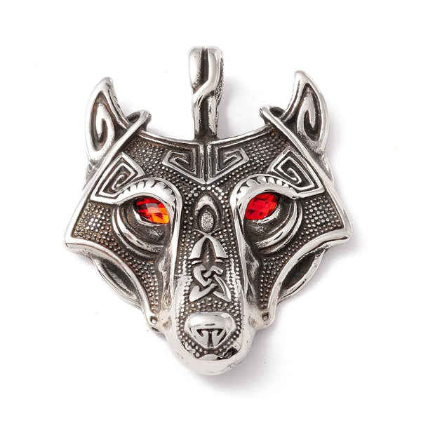 Stainless Steel Wolf Pendant/Necklace