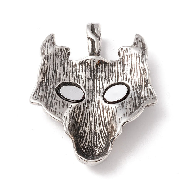 Stainless Steel Wolf Pendant/Necklace