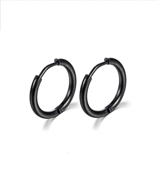 Stainless Steel 10mm Hoop Earrings