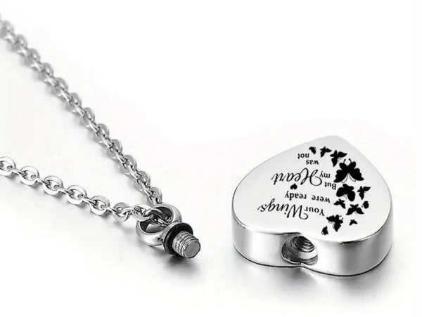 Your Wing Were Ready Urn Keepsake Necklace