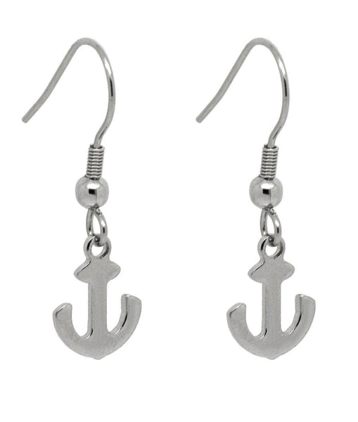 Stainless Steel Anchor Hanging Earrings