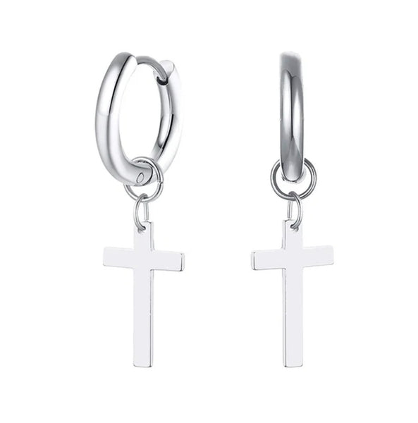 Stainless Steel Cross Hoops