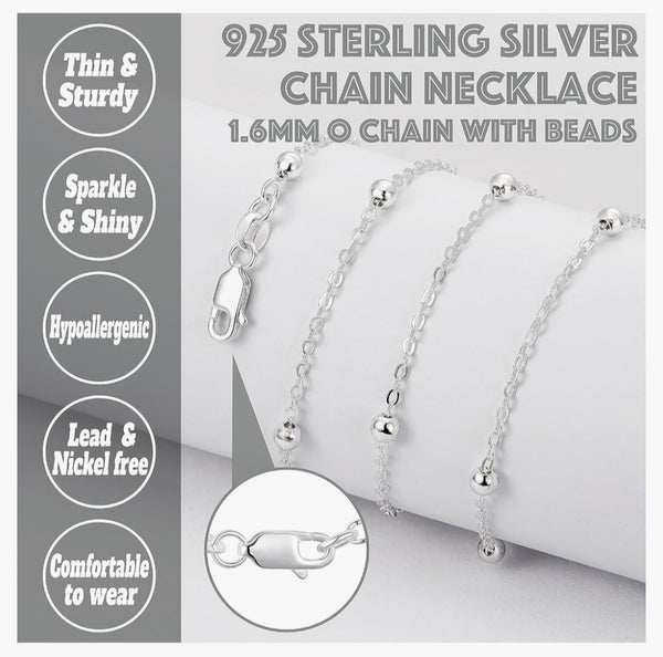 Sterling Silver Ball Chain