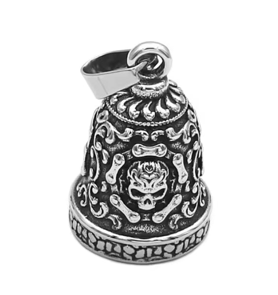 Stainless Steel Skull Chain Guardian Bell