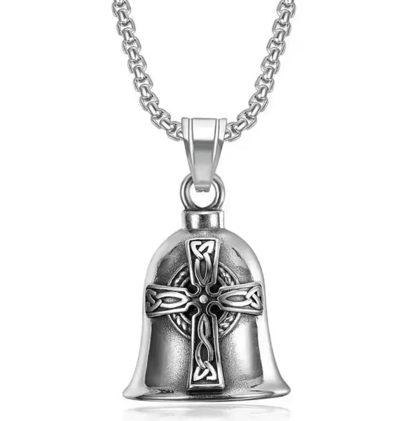 Stainless Steel Celtic Cross Guardian Bell