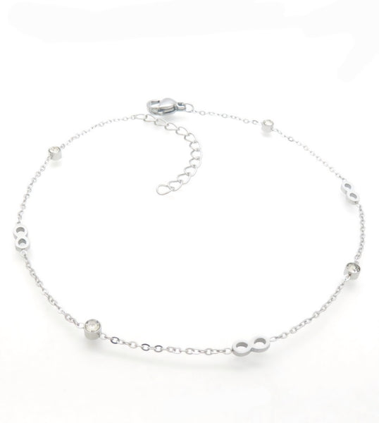 Stainless Steel Infinity Anklet