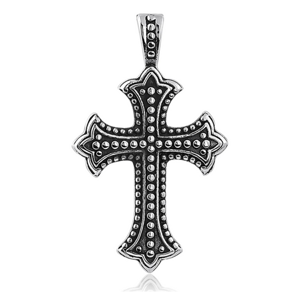 Stainless Steel Stylish Cross Pendant Necklace