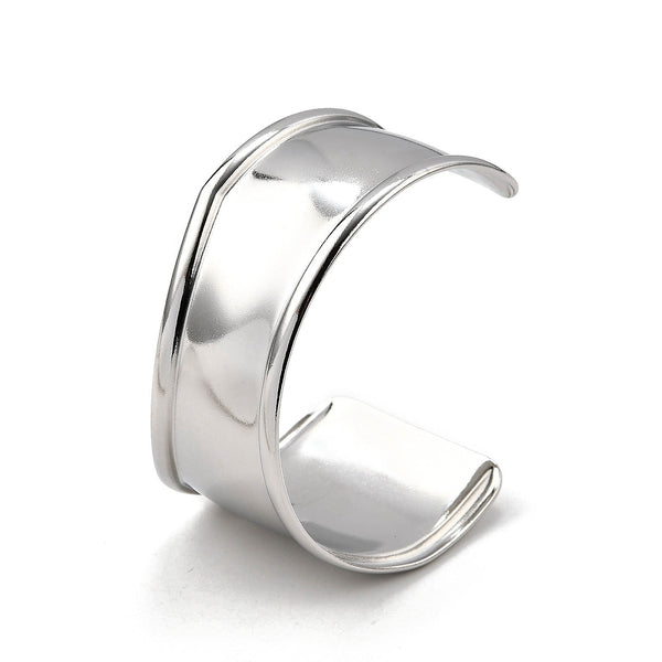 Stainless Steel Abstract  Cuff Bangles