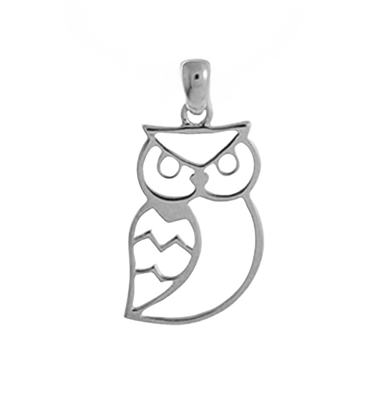 Sterling Silver Owl Necklace