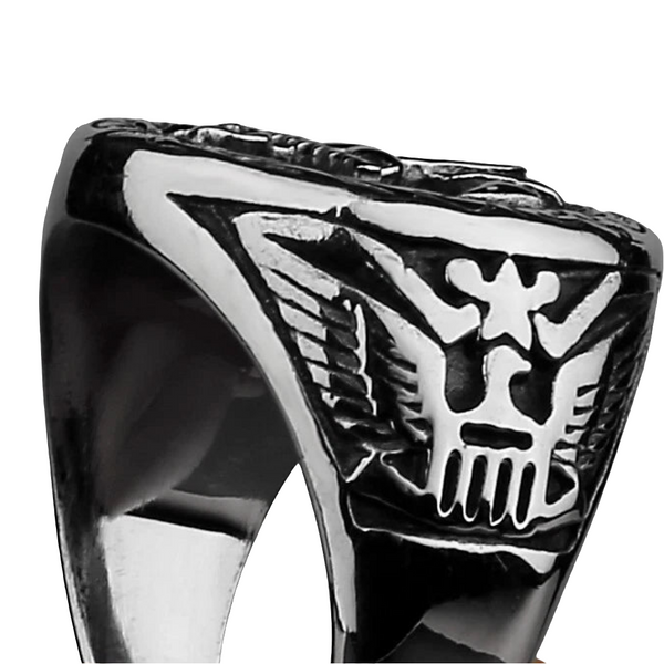Men's Fashion Ring Viking Simple Ship Anchor Design Stainless Steel