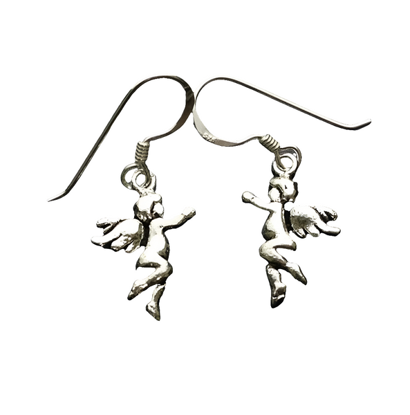 Sterling Silver Angel Hanging Earrings