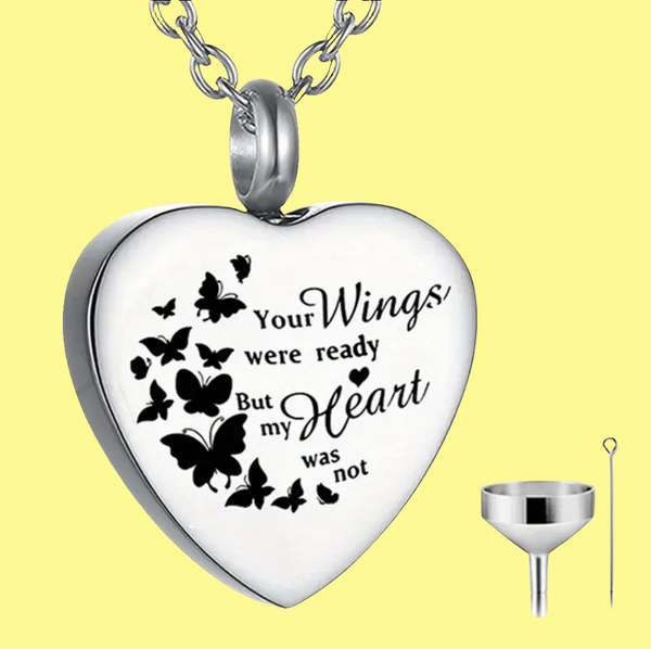 Your Wing Were Ready Urn Keepsake Necklace