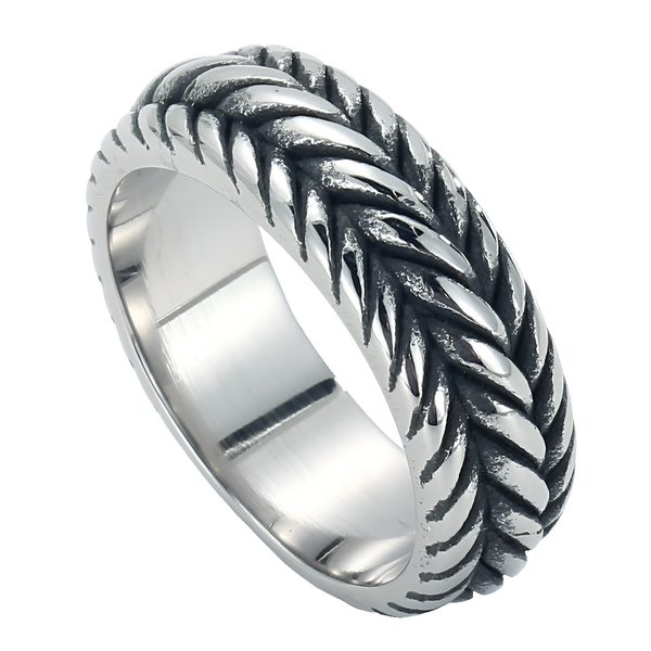 Stainless Steel Twisted Ring