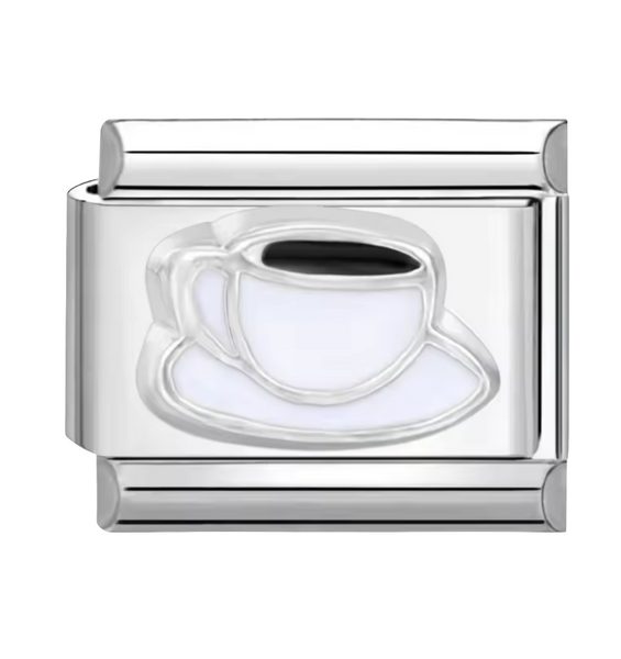 Cup of Coffee Link,Stainless Steel