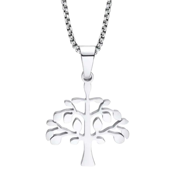 Stainless Steel Tree Of Life Necklace