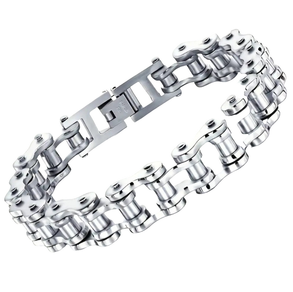 Stainless Steel 12mm Motorcycle Chain Bracelet